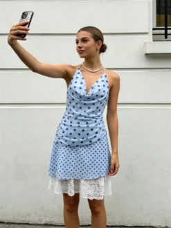 Women's Dots Printed Mini Dress